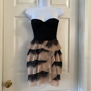 NWT H&M corset tiered mini dress size 4 XS